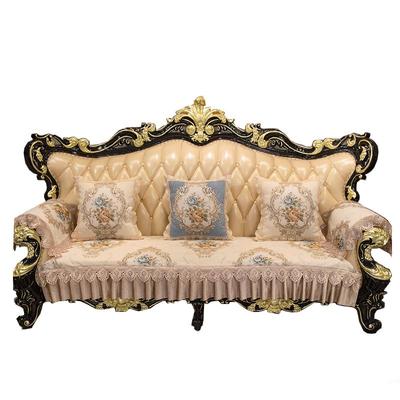 秋季美式沙发垫子高档奢华贵妃防