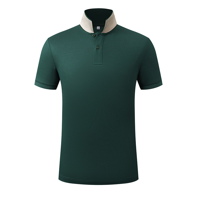 夏季商务丝光莱赛尔翻领POLO衫定制企业工作服短袖团体服刺绣logo