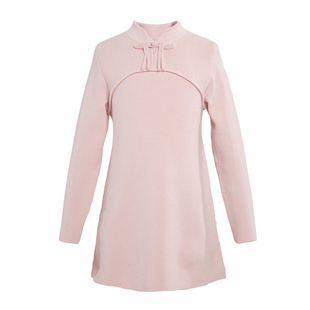 [商场同款]EP雅莹童装冬女童新款新中式盘扣宽松针织连衣裙