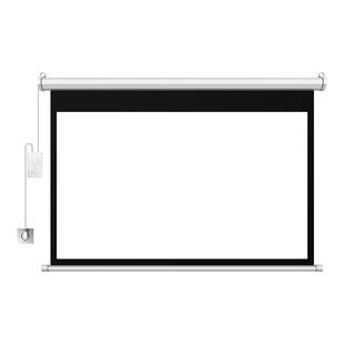 投影仪电动幕布定制150寸180寸200寸300寸家用办公遥控自动升降高清抗光超大尺寸工程幕布定做背景布喷绘绿布