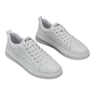 VMEN威曼透气真皮休闲板鞋男鞋2024新款头层牛皮百搭潮流小白鞋男