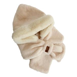 帽子围巾一体女秋冬2025年爆款可爱毛绒防寒连帽护耳韩版百搭保暖