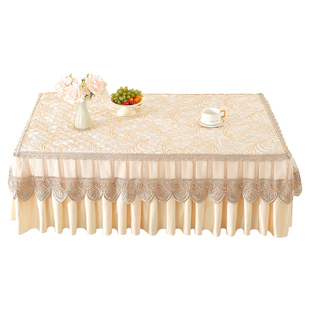 高档茶几桌布客厅2025新款结婚茶几垫高级感轻奢茶几套罩全包遮丑