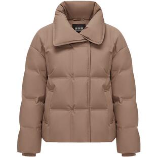 【鹅绒】波司登冬季女经典商务通勤厚羽绒服翻领短款小廓型百搭