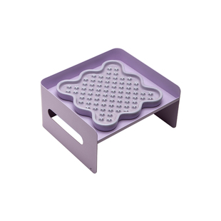 Petdebby狗狗舔食盘猫咪食盆防噎缓食盘防吐增高铁架护颈宠物餐盘