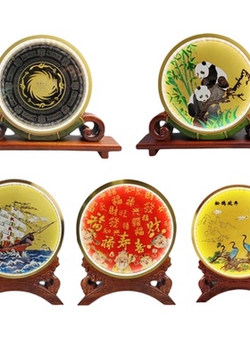 中国特色礼品退休纪念盘