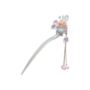 古风流苏儿童发簪女童马面裙配饰新中式发钗国风盘发簪子汉服头饰