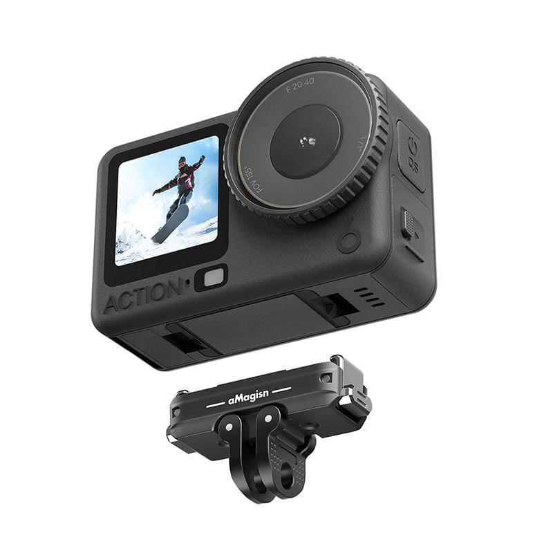 aMagisn阿迈适用大疆DJI Action6双向磁吸快拆Nano双向磁吸快拆转接底座配件
