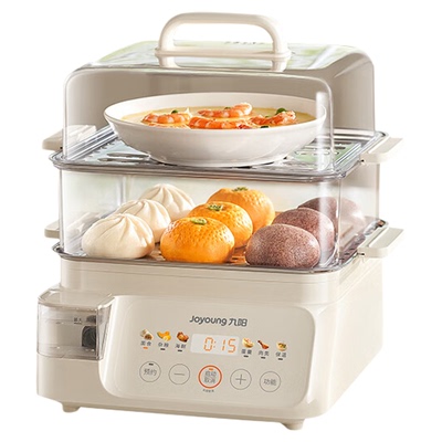 九阳电蒸锅多功能家用不锈钢蒸煮炖一体多层早餐机2025新款正品