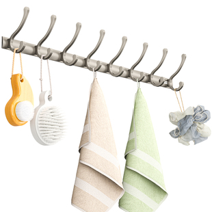 德力西卫生间免打孔挂钩厨房玄关衣帽钩置物架门后挂衣钩墙上挂勾