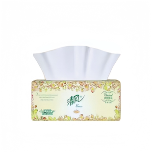 清风抽纸欧院系列100抽3层纸巾餐巾纸面巾纸家用卫生纸实惠装24包