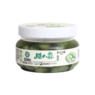 松源锦麟旗舰店山东正宗腊八蒜小罐装新鲜绿蒜翡翠蒜米糖醋大蒜头