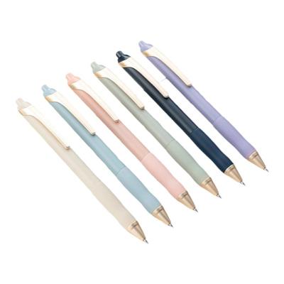 得力按动子弹头中性笔0.5低重心