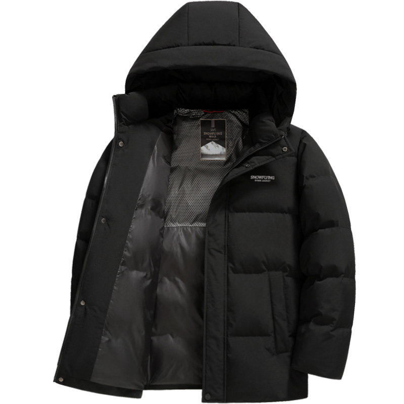 雪中飞正品连帽羽绒服男冬季外套