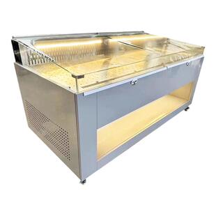 商用冰台展示柜火锅烤肉冷藏明档保鲜柜风冷喷雾串串香烧烤点菜柜