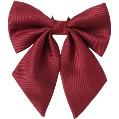 绀色学生日系制服羽根领结