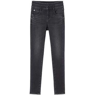 【保暖复合绒】Miss Sixty牛仔裤女双扣显瘦加厚小脚铅笔加绒裤子