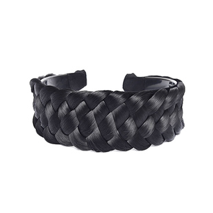 假发发箍遮白发鱼骨辫带齿中老年女士高级感加厚加宽头箍压发发卡