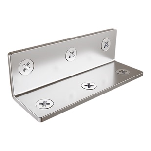 不锈钢角码90度直角固定器L型长条支撑架三角铁隔板层板托连接件