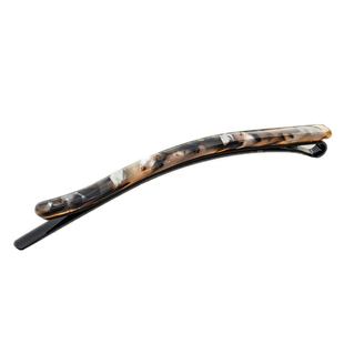 简约长碎发卡豹纹刘海侧边发夹子少女韩国顶夹进口醋酸一字夹头饰