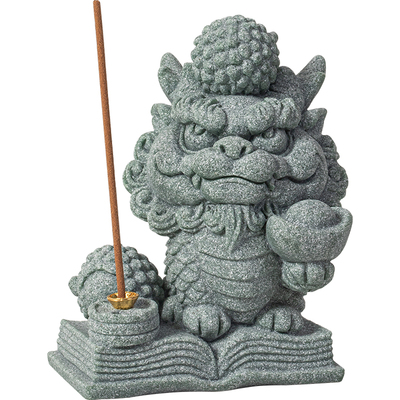 中式麒麟瑞兽线香插香薰炉装饰品