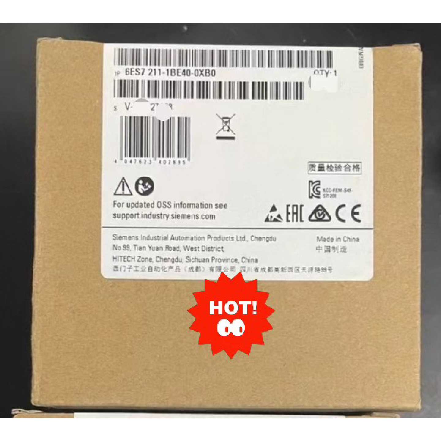 6ES72111BE400XB0西门子模块全新原装未开议价