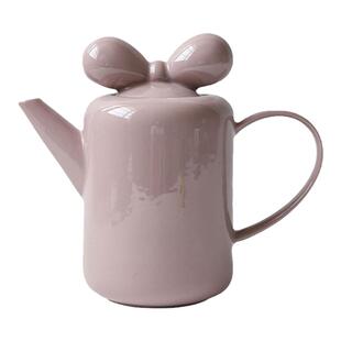 法式蝴蝶结下午茶茶具可爱陶瓷茶壶少女茶杯新婚乔迁生日礼盒套装