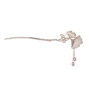 五月定制S925纯银天然淡水珍珠发簪子轻奢清冷新中式国古风潮流钗