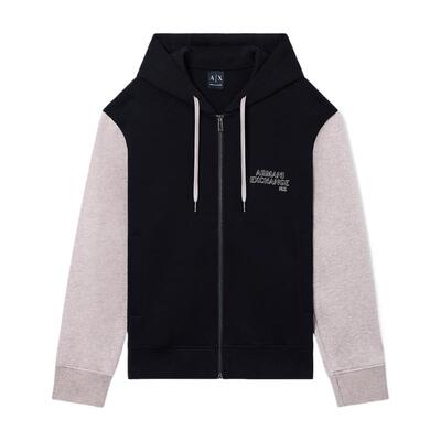AX/阿玛尼男士连帽拉链卫衣外套