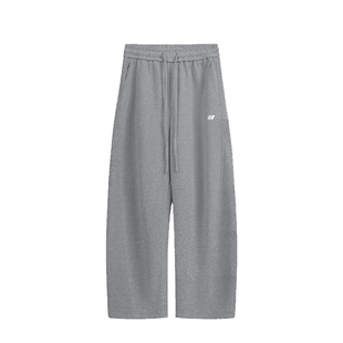 丛林老虎美式简约弯刀裤长裤男女2026春季宽松阔腿卫裤运动休闲裤