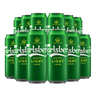 Carlsberg嘉士伯特醇啤酒500ml*12罐清爽小麦节日聚会
