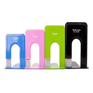 创意加厚铁书立小中大号书立彩色金属书架学生书夹书靠书挡挡板文具图书馆用隔板书夹卡通书立高中生隔书版