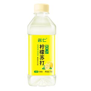 名仁苏打水375ml*12瓶装柠檬清新薄荷味6个柠檬味苏打水饮品饮料