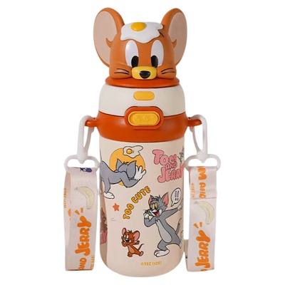 新款高颜值猫和老鼠儿童保温杯