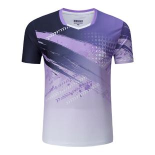 羽毛球套装2025新款男款秋冬速干短裤短袖运动服女上衣网球服定制