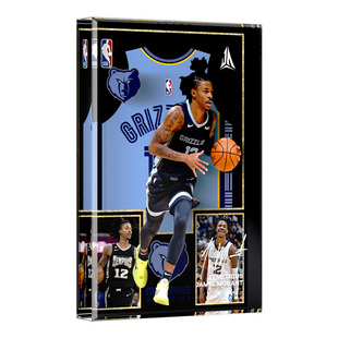 卡牌卡册盲盒NBA篮球灰熊队-莫兰特明星摆件来图定制桌面摆件周边