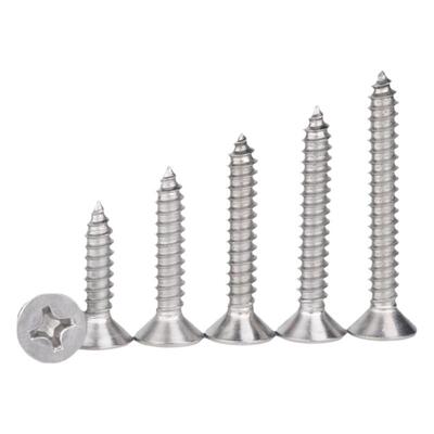 304不锈钢沉头自攻螺丝