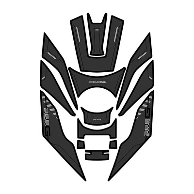 24-26款368G橡胶油箱贴改装配件