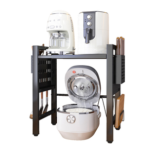 厨房电饭煲空气炸锅置物架台面多功能小家电微波炉架子烤箱收纳架