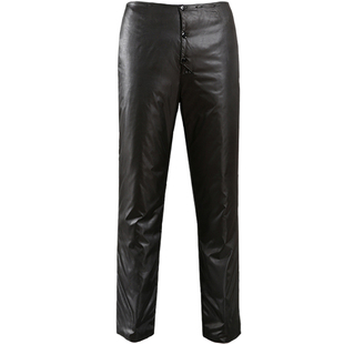 商务休闲牛仔羽绒裤外穿男冬季青年可拆内胆微弹加厚鹅绒保暖棉裤