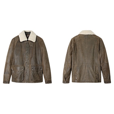 MCS源自万宝路擦色牛皮可脱卸