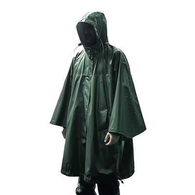 户外登山雨披徙步便携多功能斗篷雨衣成人均码骑行防雷雨保温雨衣