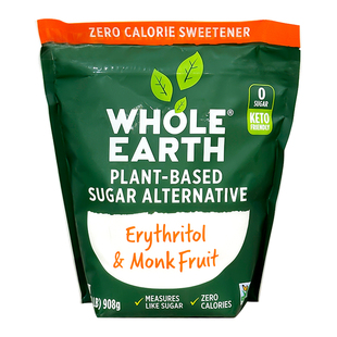 美国邮 WHOLE EARTH罗汉果赤藓糖醇代糖零卡路里咖啡奶茶伴侣908g