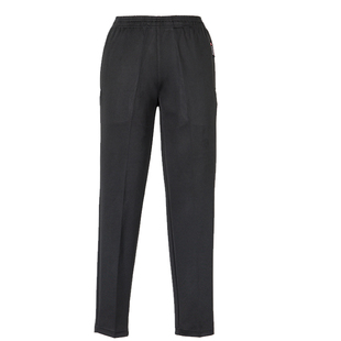 酒店客房保洁员工作裤餐厅厨师男女服务员黑色松紧腰弹力裤子厚款