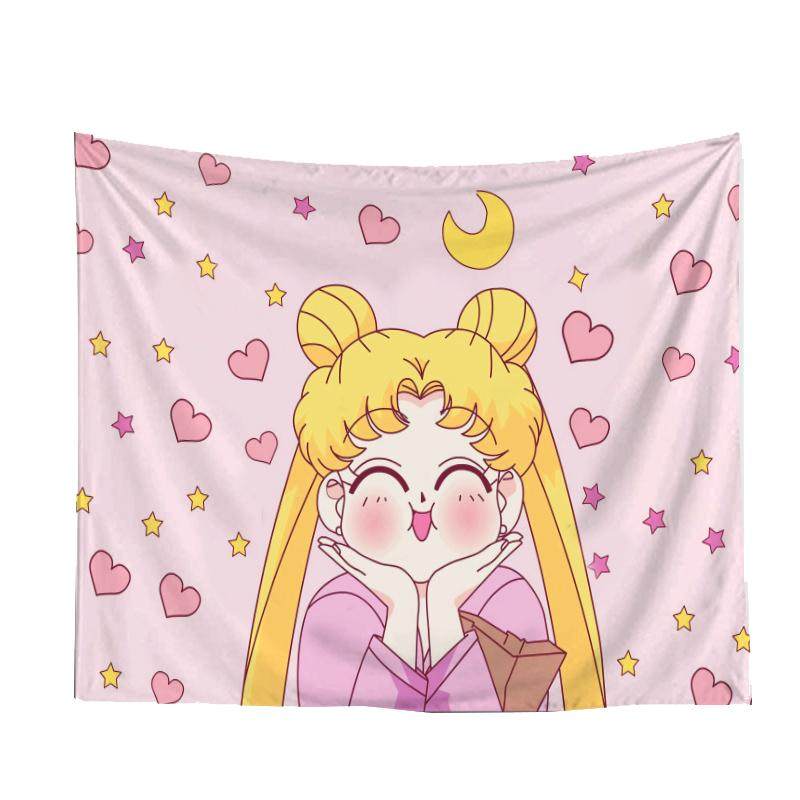 背景布ins房间装饰挂毯网红少女