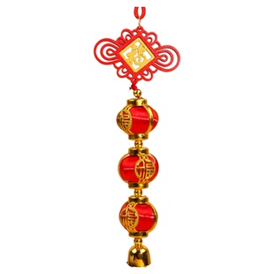春节过年福字灯笼好运连连挂件新年装饰主题氛围布置场景挂串用品