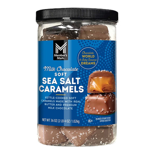 美国直邮 Member's Mark焦糖杏仁牛奶海盐什锦松露黑巧克力零食