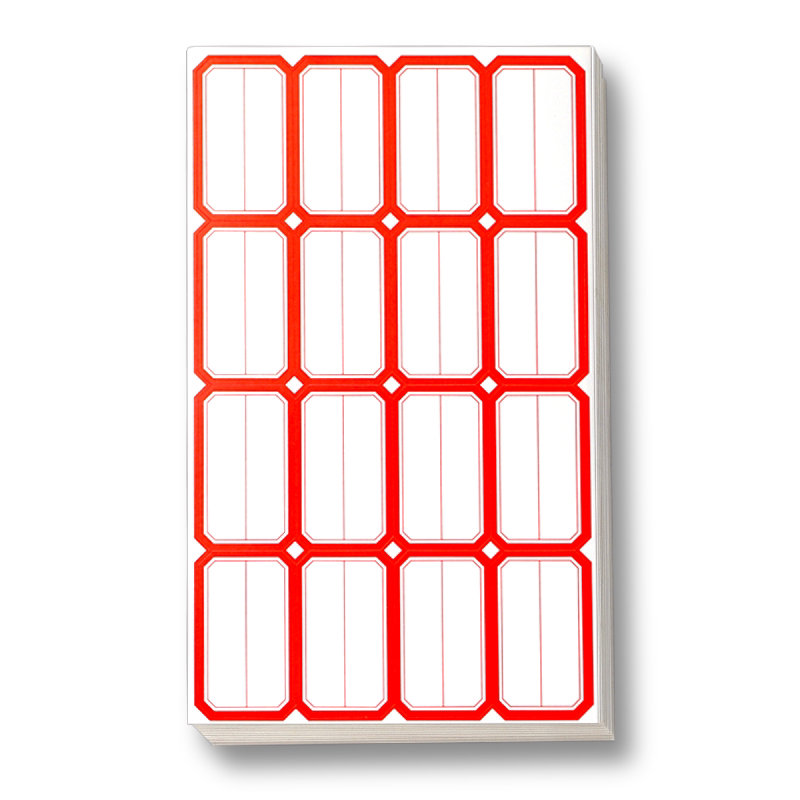 铜版纸不干胶小标签贴纸口取纸商品标价贴价格贴自粘性手写分类红色蓝色小号姓名贴办公文具用品包邮粘贴文件