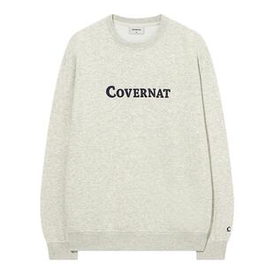 【秀彬同款】COVERNAT新款休闲卫衣长袖圆领套头衫秋季情侣款外套