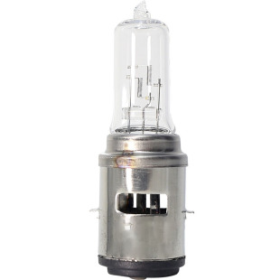 雷正摩托车前大灯12V50W踏板车S2双爪卤素黄光灯泡电动车远近灯泡
